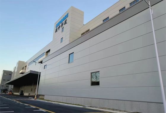 Geverfd portaal Rigid Frame Prefabricated Steel Structure Warehouse voor efficiëntie en stabiliteit