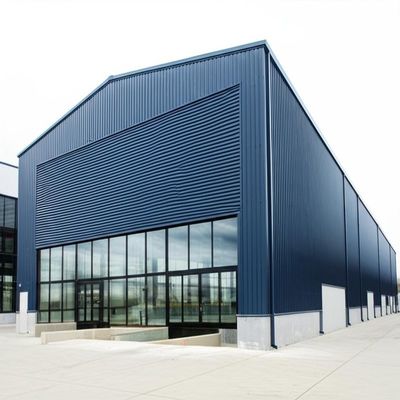 Aanpasbaar Q355B Materiaal Staalstructuur Warehouse met 5 ~ 30 ton kraancapaciteit en Max 280KM / h windbelasting