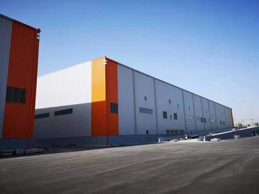 Voorgefabriceerde grote overkapping laadruimte Hoogbouw Duurzame staalstructuur magazijn